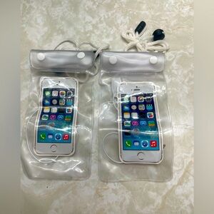 2 Dry Pro Water-Resistant Apple iPhone Case Waterproof Phone Pouch - Clear
